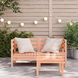 vidaXL Divani Angolari da Giardino 2pz in Legno Massello di Douglas - Vista aggiuntiva 3