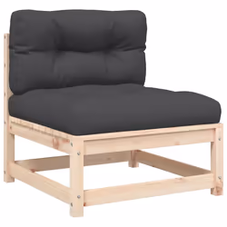 Divano Giardino Senza Braccioli con Cuscini Legno Massello Pinocod mxl 86314 - Vista aggiuntiva 2