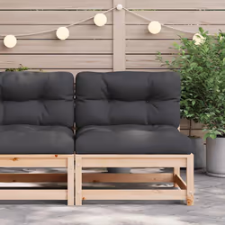 Divano Giardino Senza Braccioli con Cuscini Legno Massello Pinocod mxl 86314 - Vista aggiuntiva 3