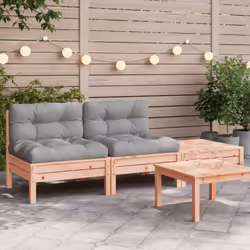 Questo divano da giardino in legno a 2 posti con i cuscini e il poggiapiedi sarà un'ottima aggiunta al vostro giardino, terra ...