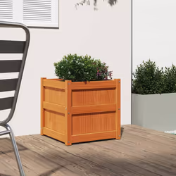 Fioriera Giardino Marrone Cera 50x50x50 cm Legno Massello Pinocod mxl 134563 - Vista aggiuntiva 3