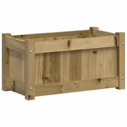 Fioriera da Giardino 60x31x31 cm in Legno di Pino Impregnatocod mxl 132559 - Vista aggiuntiva 2