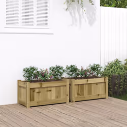 Queste fioriere in legno sono ideali per gli appassionati del fai da te che desiderano decorare il proprio giardino, balcone  ...
