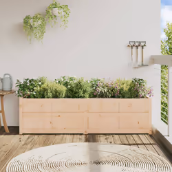 Fioriera da Giardino 180x50x50 cm in Legno Massello di Pinocod mxl 85249 - Vista aggiuntiva 3