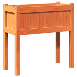 Fioriera Giardino Gambe Marrone Cera 70x31x70 cm Massello Pinocod mxl 110536 - Vista aggiuntiva 2