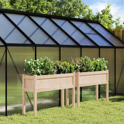 Vidaxl - Fioriere da Giardino 2 pz con Gambe in Legno Massello di Pino