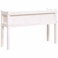 Fioriera da Giardino con Gambe Bianca 110x31x70cm Massello Pinocod mxl 109221 - Vista aggiuntiva 2
