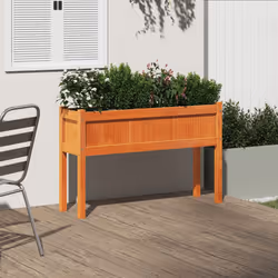 Fioriera Giardino Gambe Marrone Cera 110x31x70 cm Massello Pinocod mxl 134569 - Vista aggiuntiva 3