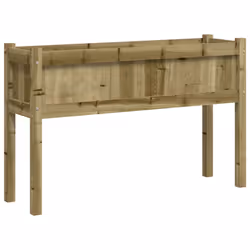 Fioriera Giardino con Gambe 110x31x70 cm Legno Pino Impregnatocod mxl 109228 - Vista aggiuntiva 2