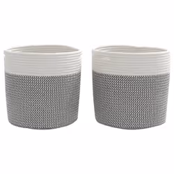 VidaXL 358458 scatola di conservazione Grigio, Bianco - Vista aggiuntiva 4