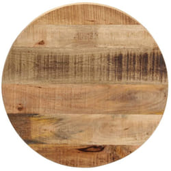 Piano per Tavolo ø 50x1,5cm Rotondo Legno Massello Grezzo Mango Vidaxl 806724