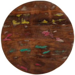 Piano per Tavolo ø 50x1,5 cm Rotondo Legno Massello di Recupero Vidaxl 863561