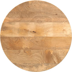 Piano per Tavolo ø 60x3,8 cm Rotondo in Legno Massello di Mango - Vidaxl