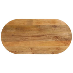 Vidaxl - Piano Tavolo 120x50x3,8 cm Ovale in Legno Massello di Mango