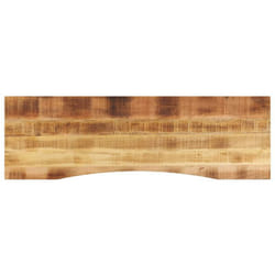 Piano Scrivania con Curva 160x50x2,5cm Massello Grezzo di Mango Vidaxl