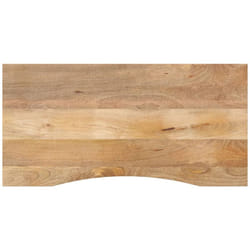 Piano Scrivania con Curva 140x50x2,5cm Massello Grezzo di Mango Vidaxl 894857