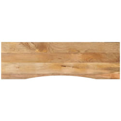 Piano Scrivania con Curva 160x50x2,5cm Massello Grezzo di Mango Vidaxl