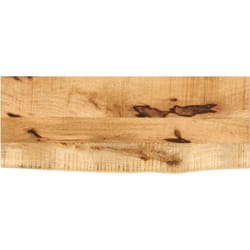 Piano Tavolo 70x30x2,5cm Bordi Vivi Legno Massello Mango Grezzo Vidaxl 8538