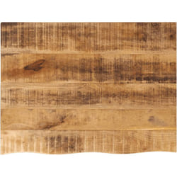 Piano Tavolo 80x60x2,5 cm Bordi Vivi Legno di Mango Grezzo vidaXL2245