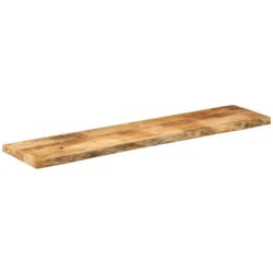 Piano Tavolo 160x20x3,8 cm Bordi Vivi Legno di Mango Grezzo Vidaxl 661717