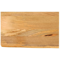 Piano Tavolo Bordi Vivi 50x20x2,5 cm in Legno Massello di Mango Vidaxl 601782