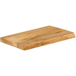 Piano Tavolo Bordi Vivi 60x30x2,5 cm in Legno Massello di Mango Vidaxl 101724