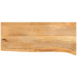 Piano Tavolo Bordi Vivi 70x40x2,5 cm in Legno Massello di Mango Vidaxl 647853