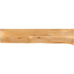 Piano Tavolo Bordi Vivi 180x20x3,8cm in Legno Massello di Mango Vidaxl