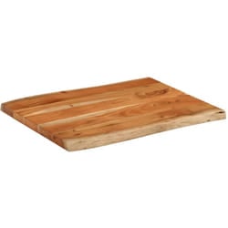 Piano Tavolo 70x60x3,8 cm Rettangolare Legno Acacia Bordi Vivi vidaXL237900