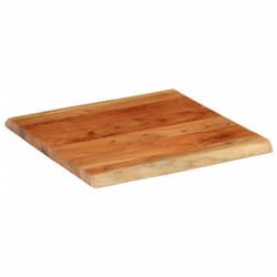 Vidaxl - Piano Tavolo 80x80x3,8 cm Quadrato Massello Acacia Bordi Vivi 904238
