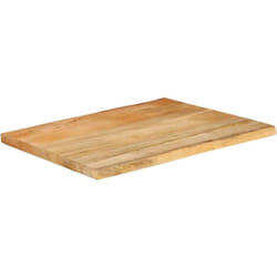 Vidaxl - Piano per Tavolo 80x60x3,8cm Bordi Vivi in Legno Massello Mango 797194