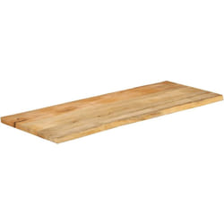 Vidaxl - Piano Tavolo 140x60x3,8 cm Bordi Vivi in Legno Massello Mango 129999