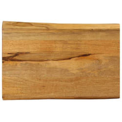 Piano Tavolo 50x40x2,5 cm Bordi Vivi in Legno Massello di Mango Vidaxl