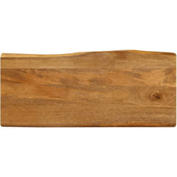Piano Tavolo 90x40x2,5 cm Bordi Vivi in Legno Massello di Mango Vidaxl 834702