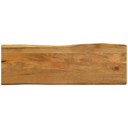 Vidaxl - Piano Tavolo 120x40x2,5 cm Bordi Vivi in Legno Massello Mango 195992