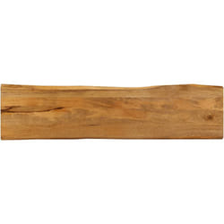 Vidaxl - Piano Tavolo 180x40x2,5 cm Bordi Vivi in Legno Massello Mango