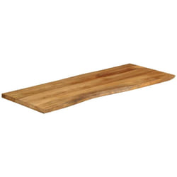 Vidaxl - Piano Tavolo 140x60x2,5 cm Bordi Vivi in Legno Massello Mango 877386