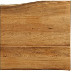 Piano per Tavolo 80x80x2,5cm Bordi Vivi in Legno Massello Mango Vidaxl