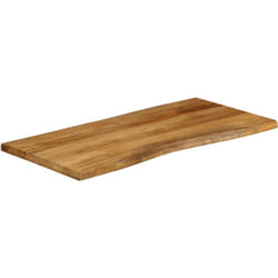 Vidaxl - Piano Tavolo 120x60x3,8 cm Bordi Vivi in Legno Massello Mango 510898