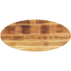 Piano Tavolo 120x50x2,5 cm Ovale in Legno Massello di Mango vidaXL794823
