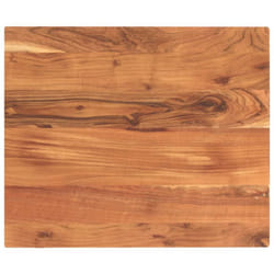 Piano per Tavolo 60x50x2,5cm Rettangolare Legno Massello Acacia Vidaxl