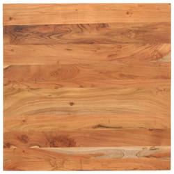 Piano Tavolo 70x70x2,5 cm Quadrato Legno Massello di Acacia Vidaxl 236088