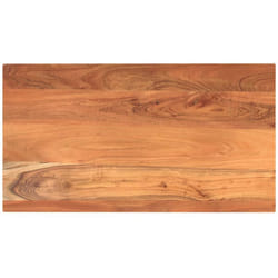 Vidaxl - Piano Tavolo 110x50x3,8 cm Rettangolare Legno Massello Acacia 478137
