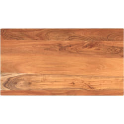 Piano Tavolo 120x60x3,8 cm Rettangolare Legno Massello Acacia Vidaxl 222501