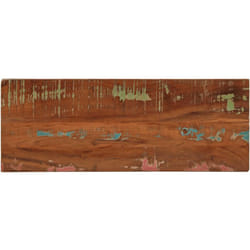 Piano Tavolo 90x30x3,8 cm Rettangolare in Massello di Recupero Vidaxl