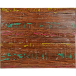 vidaXL Piano Tavolo 90x80x3,8 cm Rettangolare in Massello di Recupero