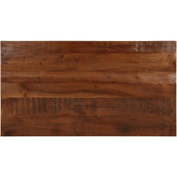 Piano Tavolo 110x50x2,5 cm Rettangolare in Massello di Recupero - Vidaxl