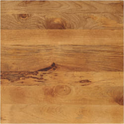 Piano per Tavolo 70x70x3,8 cm Quadrato Legno Massello di Mango Vidaxl