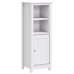 vidaXL Mobile da Bagno BERG Bianco 40x34x110 cm Legno Massello di Pino - Vista aggiuntiva 2