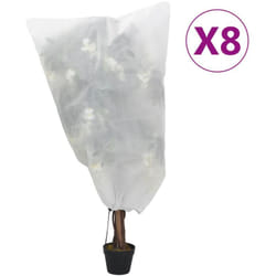 vidaXL Coperture con Coulisse per Piante 8pz 70 g/m² 0,8x1,2 m